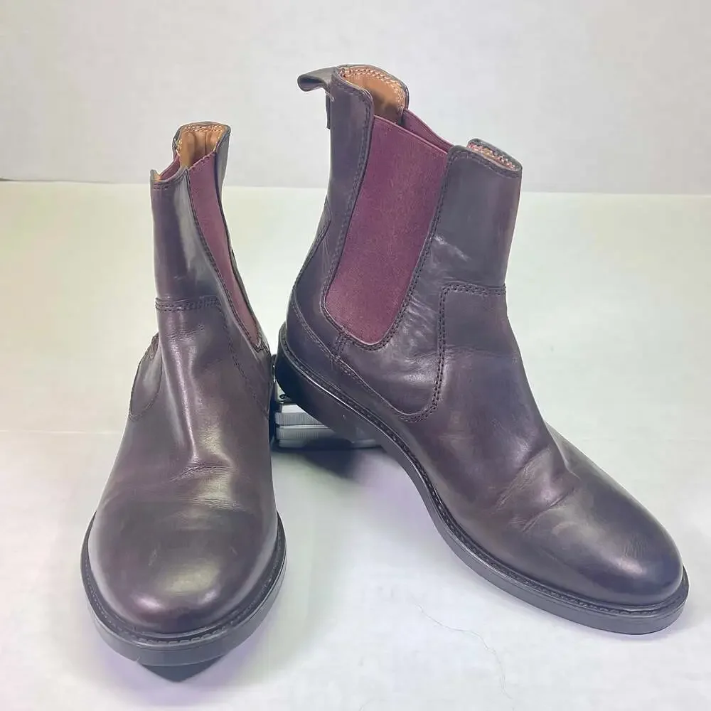 Florsheim Chelsea Men’s Leather Burgundy Boots US 8 EU 42